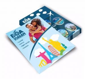 Flyers / Folhetos Couchê 115g 10x15cm 4x4 Sem verniz Corte Reto 